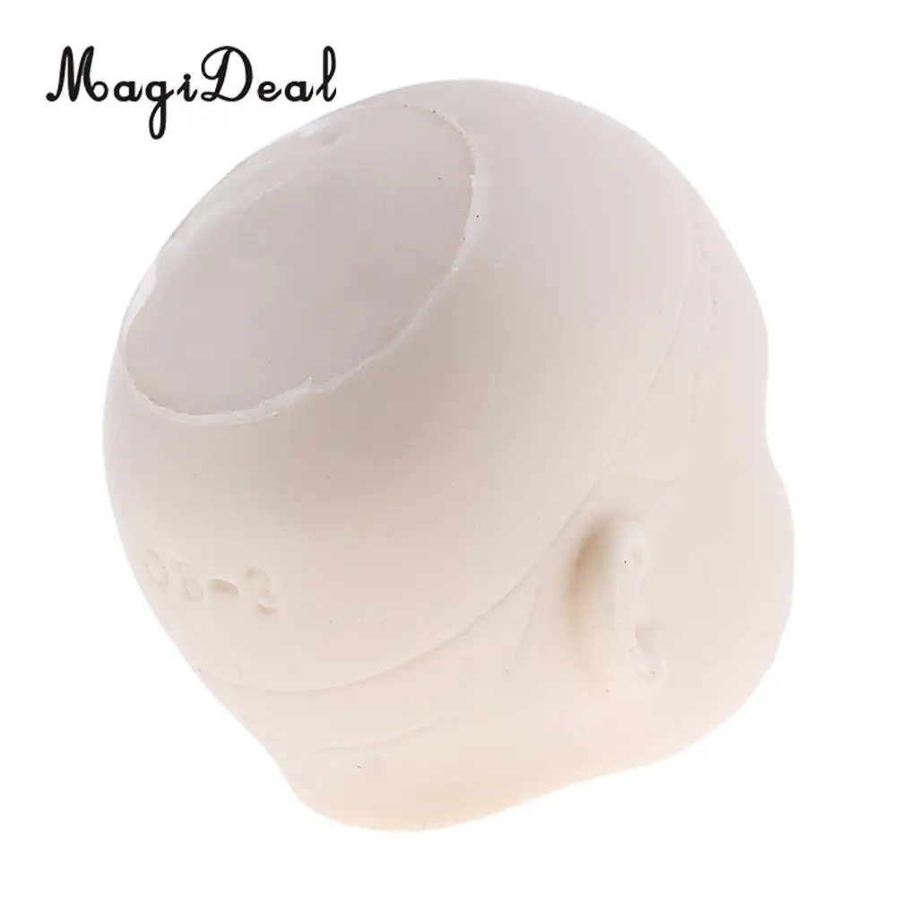 MagiDeal 1:6 Scale Vinyl Action Figure Doll Head Reference Sculpting Makeup Practice for Dolls Model Children Toy General Skin