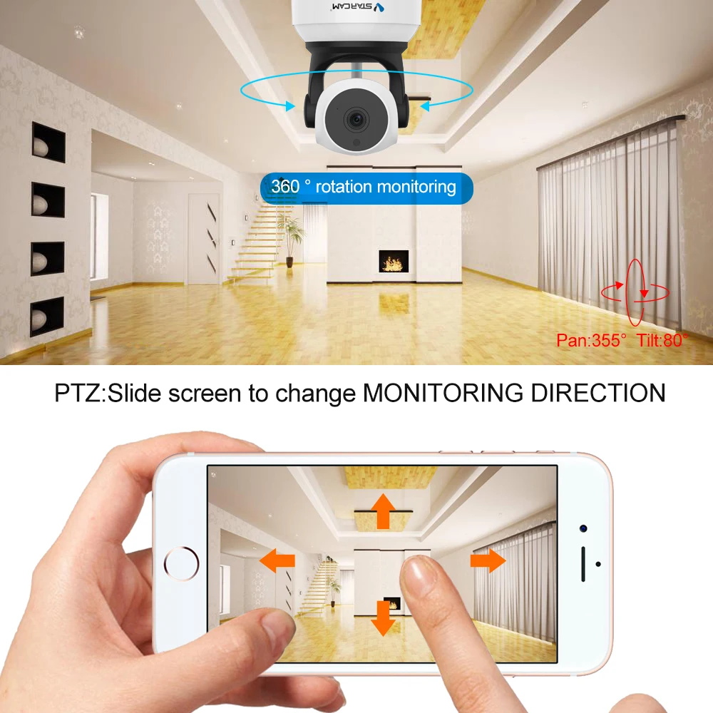 IP камера VStarcam 720P Беспроводная с поддержкой Wi Fi 2 4 ГГц|Камеры видеонаблюдения| |