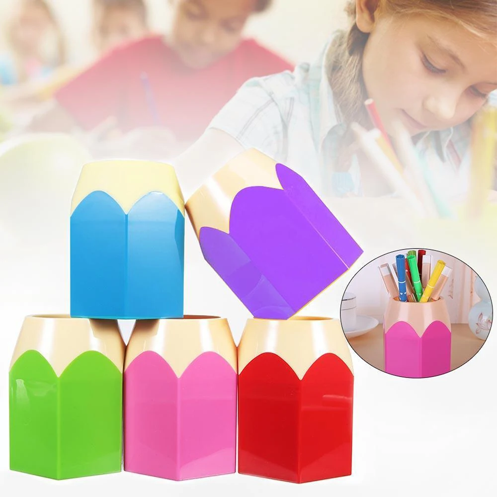 

2019 NEW Arrival Creative Pen Vase Pencil Pot Makeup Brush Holder Stationery Desk Tidy Container Office Supplies
