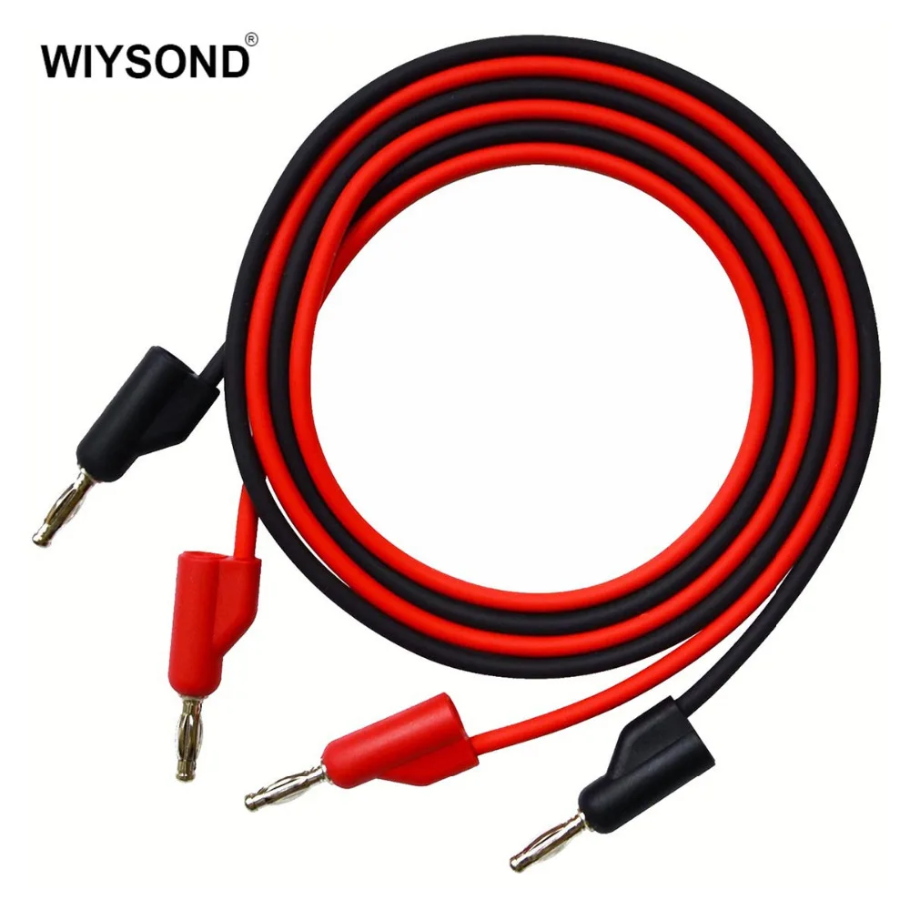 

O081 Banana to Banana Jumper Test Lead Cable Probe Set 1m length for multimeter oscilloscope measurement