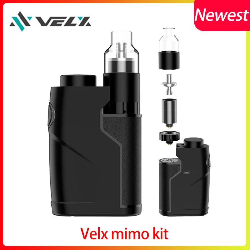 

In stock VELX Mimo Wax Starter Kit 1100mAh battery fit ceramic coil built-in silicon Jar/dab tool Electronic Cigarette Vape kit