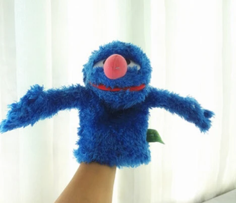セサミストリートハンドパペット青エルモ人形25センチplushed半身人形用リトル赤ちゃん Doll Gown Doll Doll Dolldoll Free Aliexpress