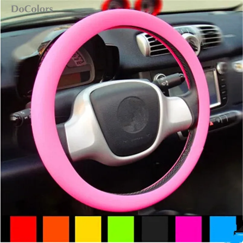 DoColors Car Silicone Steering Wheel Cover Case For Cadillac CTS XTS SRX ATS CT6 ESCALADE | Автомобили и мотоциклы