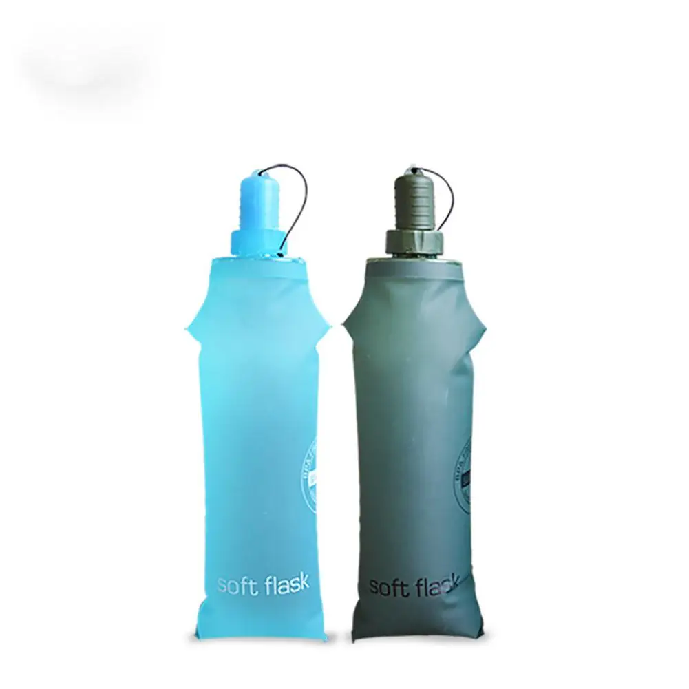 

HobbyLane 250ml 500ml Water Bottle Water Bag TPU Folding Soft Flask Running Camping Hiking Bicycle Water Foldable Drink Bottle