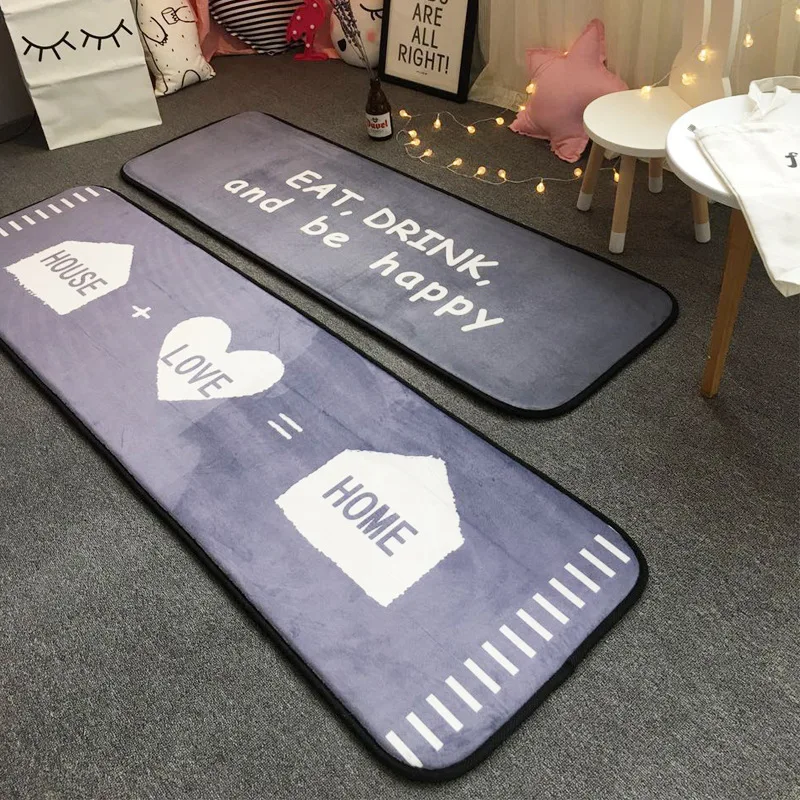 50*170 см мультяшный домашний медведь/Коврики для кошек противоскользящее спальное место коврики ковер для гостиной кухни коврик для туалета введите дверные коврики