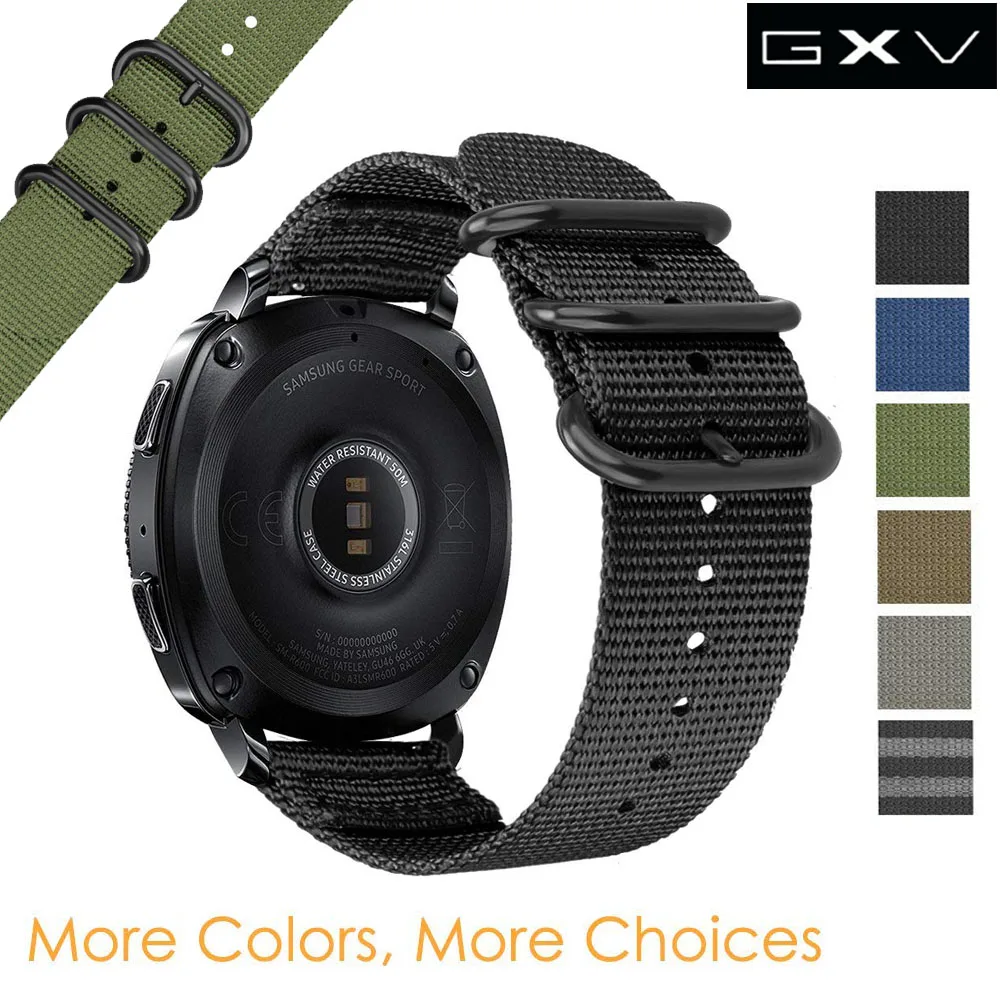 GXV 20 мм Премиум нейлоновый ремешок для Samsung Gear S2 Classic SM-R732/R735 сменный часов |