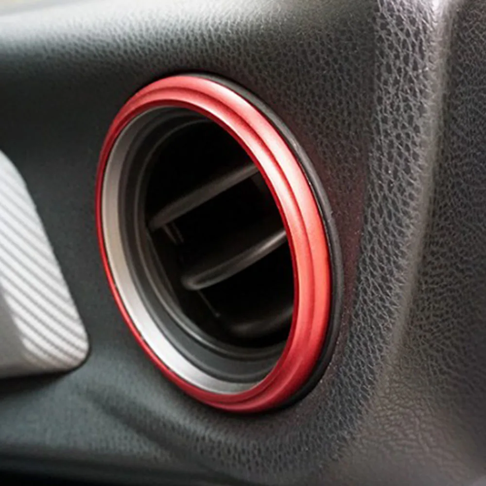 

Air Conditioning Outlet Decorative Circle Trim Aluminum For Subaru BRZ for Toyota GT86 2013 2014 2015 2016 2017 2018
