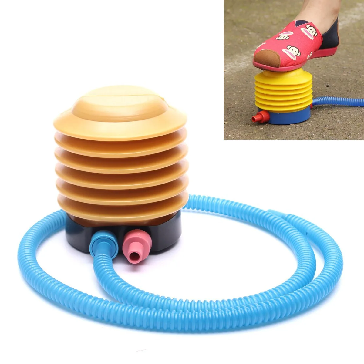Plastic Essential Inflatable Float Toys Foot Air Pump Inflator House