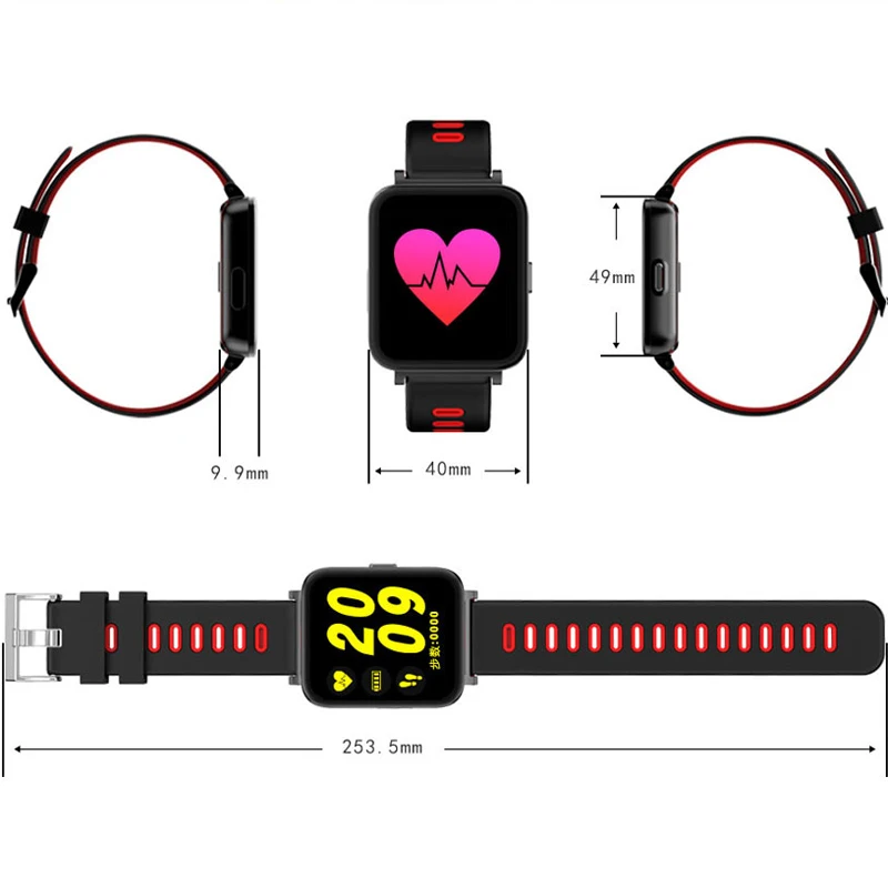 D10 умный напульсник SmartBand вызов SMS напоминание о частоте пульса монитор Браслет Шагомер сна фитнес трекер Браслет для IOS Android
