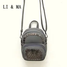 The Rushed New 2016 European And American Fan Hexagonal Screw Handbags Litchi For Grain Trend Package Couple Parent-child Joker