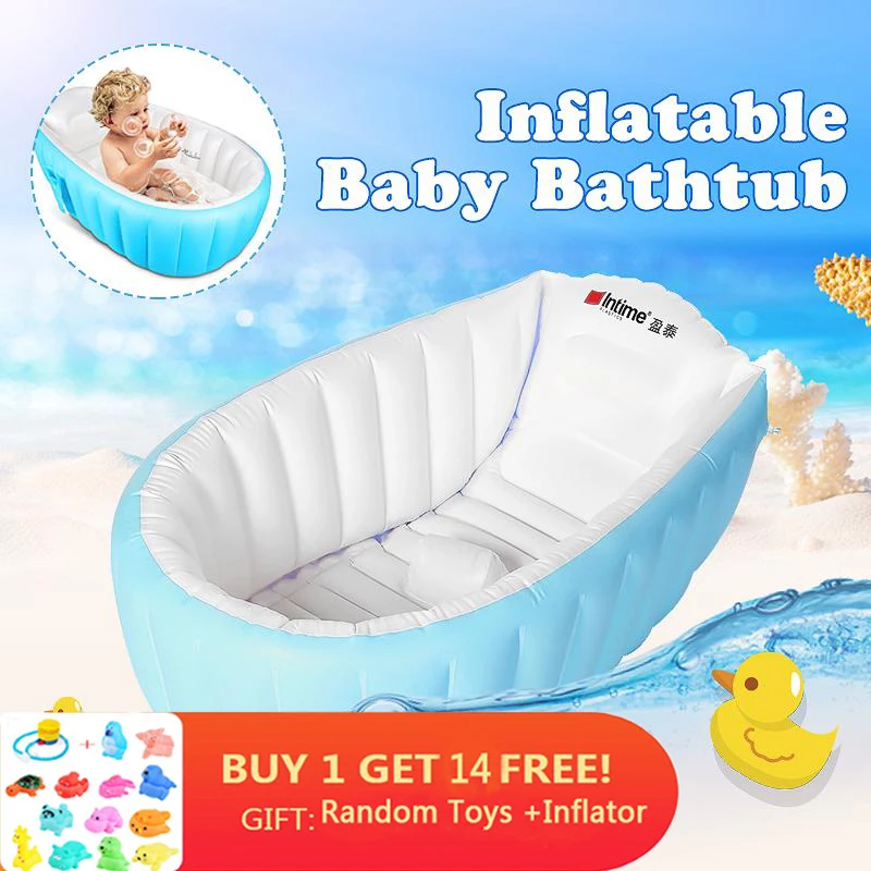 Portable Bathtub Inflatable Bath Tub Baby Tub Cushion Warm Winner Keep Warm Portable Infantil Batht