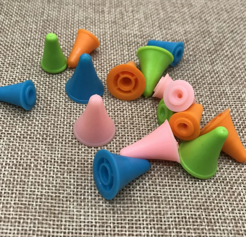 10 шт. разноцветные пластиковые маленький большой размер точечные протекторы пробки крючком ремесло шапки швейный инструмент для резиновой вязальной иглы