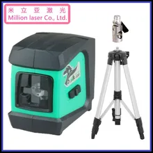 Aculine ak32g зеленый лазерный уровень наливные ударопрочный и 1.2 м штатив с кросс линия Дух Уровень 2 линии 1dot