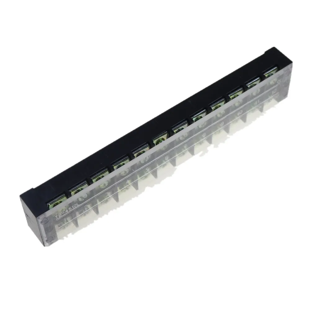1 шт. TB-4512 600 В 45A 12-положение двухрядные Крытая Винтовые клеммы Газа