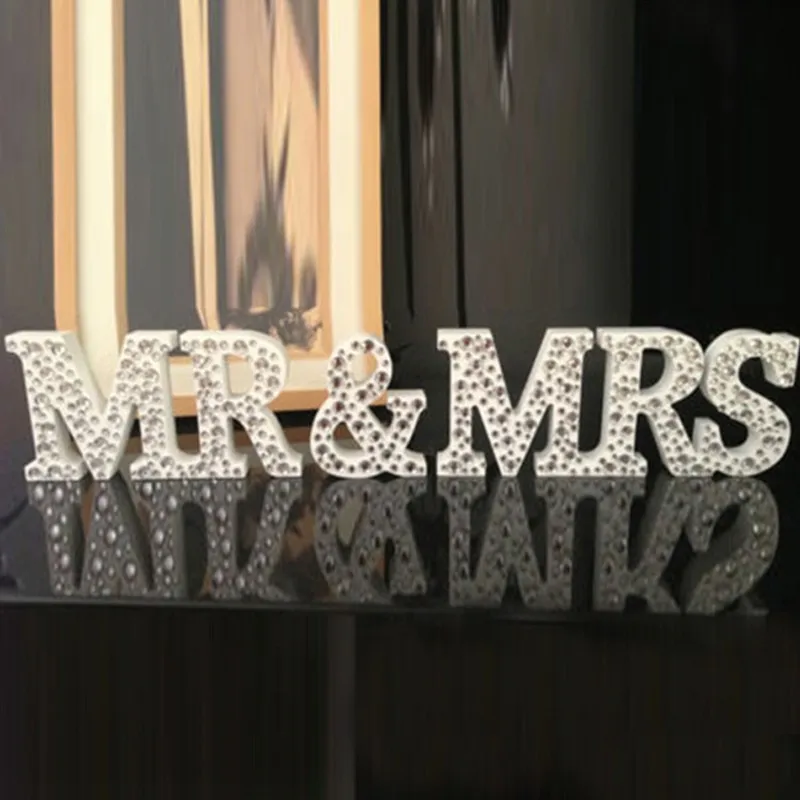 Алмаз 24 буквы любовь Дрель Алмаз Mr& mr. Свадебные LogoWedding украшения Mr& mr. фоторамка