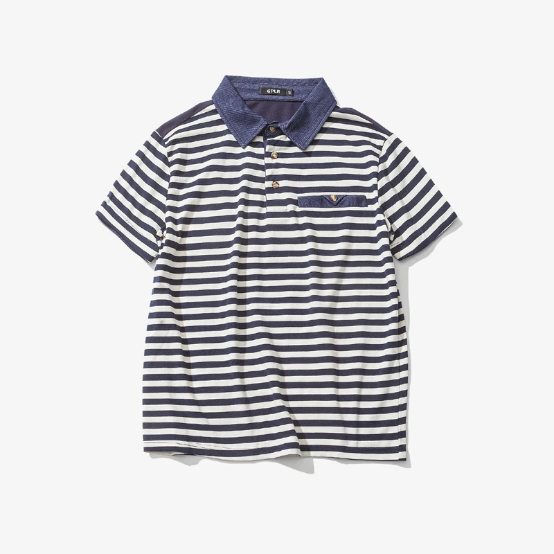 Летняя рубашка Поло большие размеры 5XL мужская одежда короткие camisa поло masculina новые рубашки поло мужской в полоску с длинными рукавами рубашка с лацканами