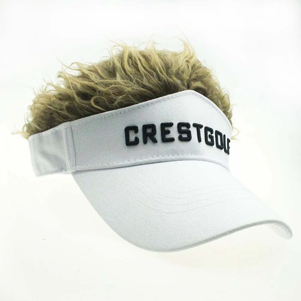 CRESTGOLF Регулируемая поддельная Кепка для гольфа мужская шляпа парик/волосы бейсбольная кепка для гольфа с несколькими цветами