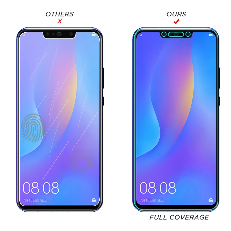 Прозрачное Стекло экрана для Huawei Nova 3 3i 2S Lite 2i Y5 Y6 Y7 Y9 2018 9H HD стекло закаленное