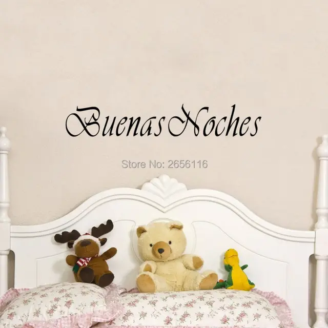 Spanish Goodnight Quotes Wall Stickers Buenas Noches Lettering Vinyl ... Spanish Goodnight Quotes Wall Stickers Buenas Noches Lettering Vinyl ...
