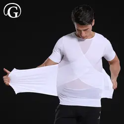 Для мужчин сетки для похудения Shaper положения Топы Мужской для живота корректор компрессия Бодибилдинг груди животик рубашка корсет