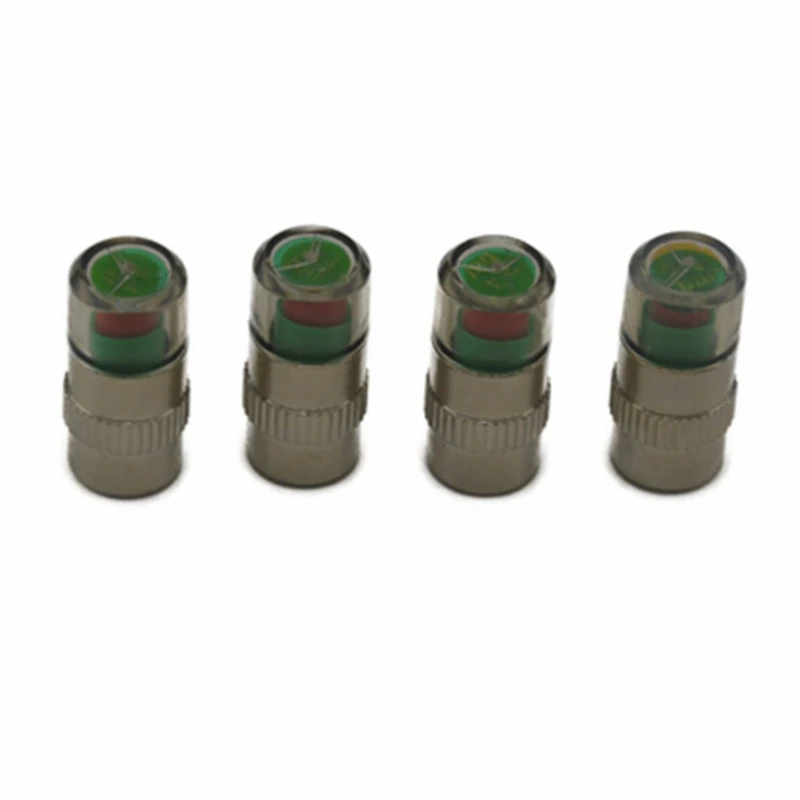 Car Tire Pressure Monitor Car Tire Pressure Sensor 4PCS Car Tire Pressure Monitor System Car Tire Pressure Sensor Alarm Auto Tyre Air Valve Cap Air Alert Sensor Universal