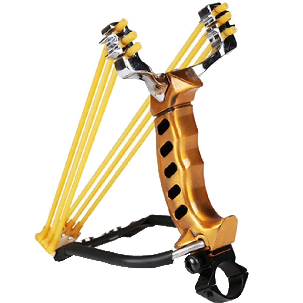 

Powerful Hunting Outdoor Slingshot Rubber Band Tubing PU Leather Catapult Professional Tactical Wrist Pocket Sling Shot