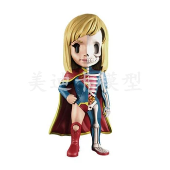 

Female superman Mighty Jaxx Jason Freeny Anatomy cartoon ornaments Skeletal model free shipping