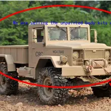 1/10 Масштаб RC Гусеничный Mlilitary США Грузовик HC через тело головы W/внутренние части и перевозки подходят осевой SCX10 RC8WD D90 Tamiya cc01 HG