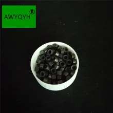 4,5 мм кремния выстроились микро-локоны кольца Бусины для перьев, пучков нарощенных волос Инструменты