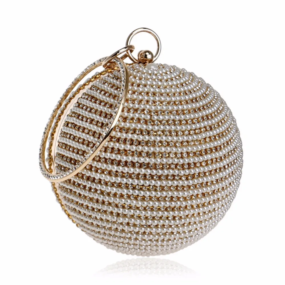 round clutch purse