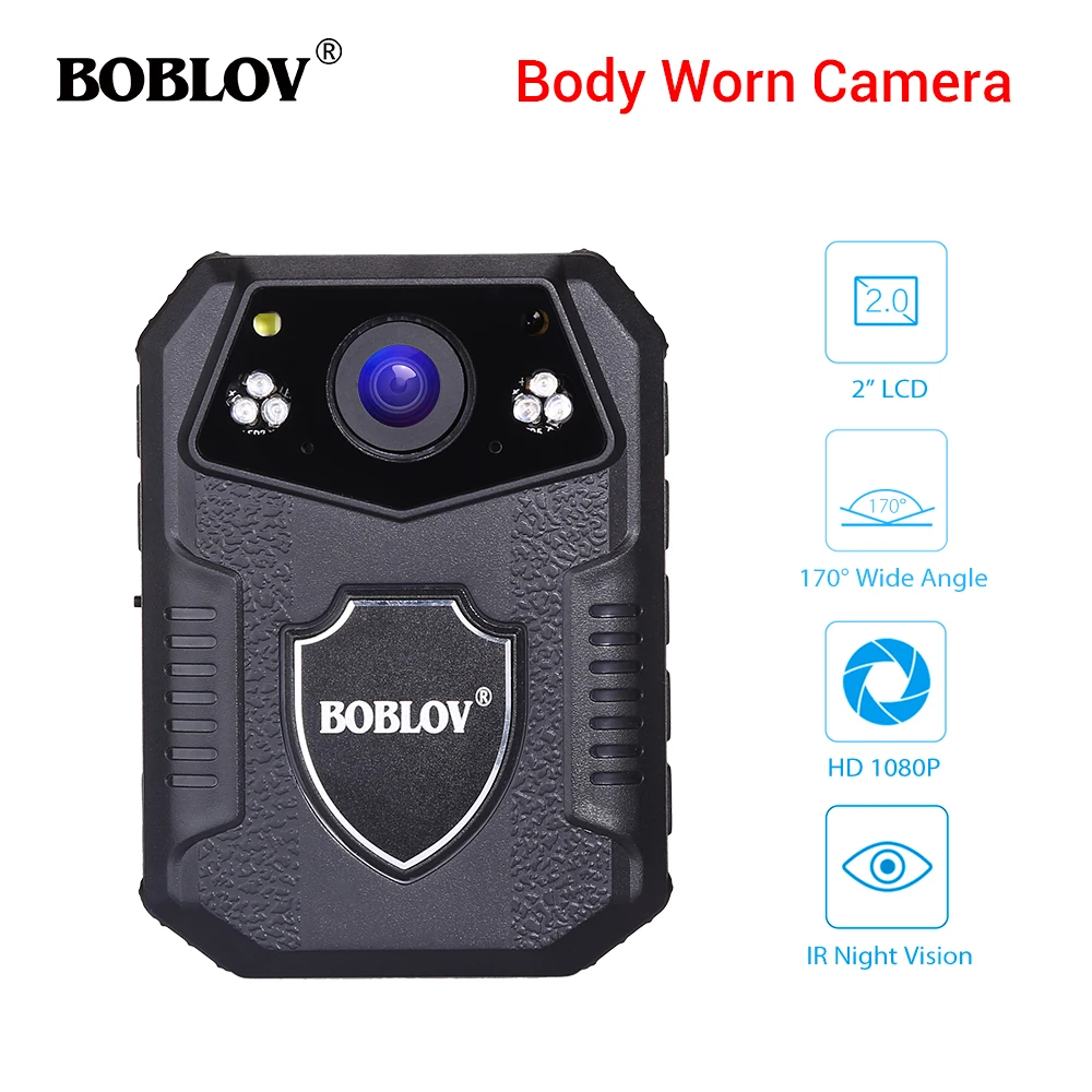 BOBLOV WZ2 камера носимая под одеждой 4 K HD 1080 P 64 GB DVR видео безопасности 170 градусов ИК