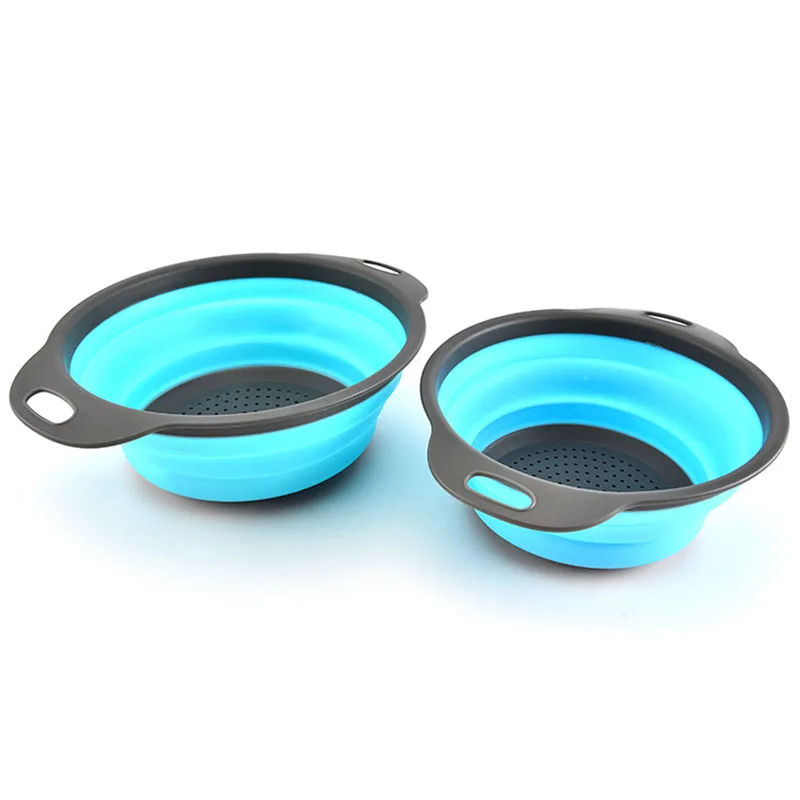 

New Collapsible Filter Basket Kitchen Accessories Washing Fruit Vegetable Drain Basket Waterlogging Wash Basket Kitchen Supplies