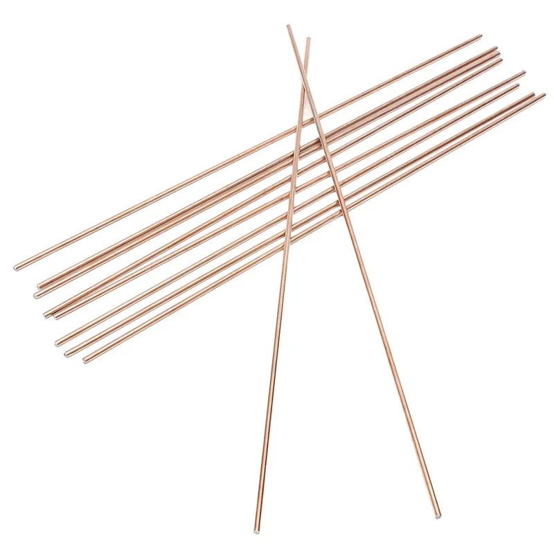 10pcs 1.6/2.4/3.2mm*330mm Red Copper Welding Brazing Wire Solder TIG Filler Rod a18 Steel Mild