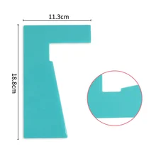 14 шт/лот) FDA высокое качество пластиковые трапециевидные формы скребок для торта