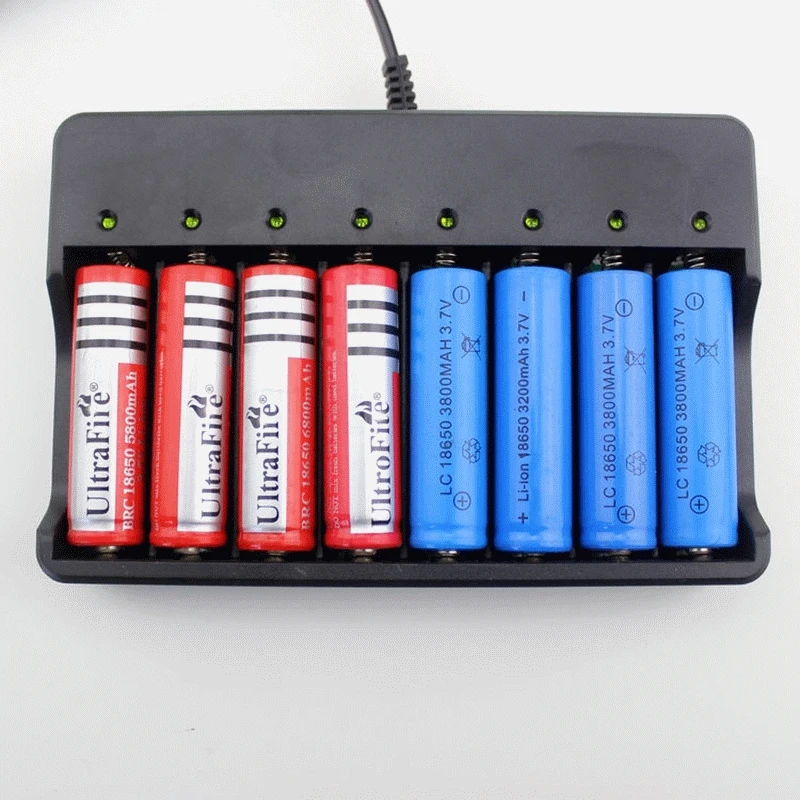 GTF 18650 battery charger 8 slot Li ion lithium battery charging