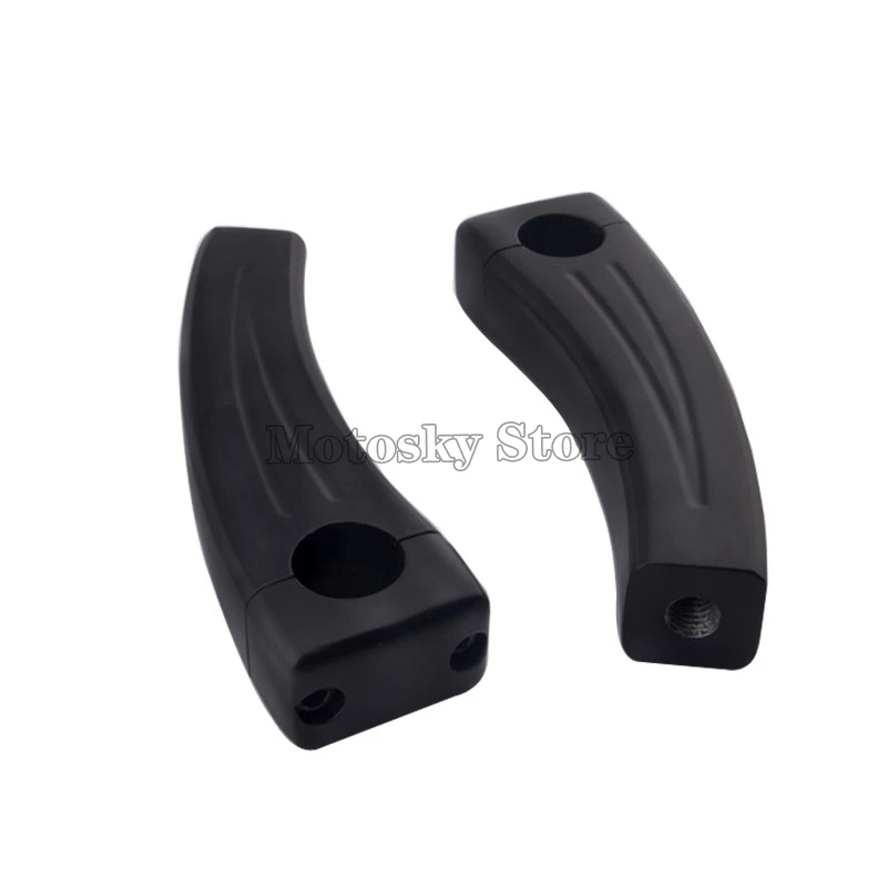 7 &quotчерный руль мотоцикла откатные стояки для Honda Suzuk Yamaha Suzuki Kawasaki Harley BMW KTM