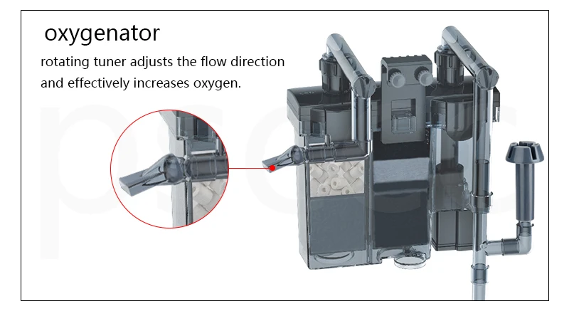 Аквариум Submersibl 3-в-1 внешний висит Мощность фильтр XP 15 17 водопад внешний аквариумный воздушный насос