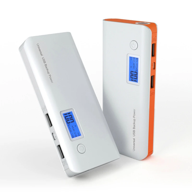 10000 мАч Внешний аккумулятор Двойной USB светодиодный ЖК-дисплей для IPhone X XS Max XR Xiaomi