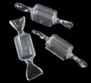 Tanie Biżuteria Skrzynka Do Pakowania 5 Sztuk Akrylowe Puste Koraliki/Rhinestone Pudełko Do Przechowywania Pojemnik Przezroczysty Cukierki Kształt Do Tworzenia Biżuterii DIY Pudełka