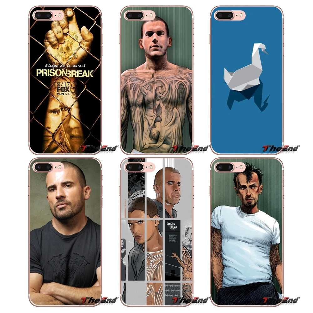 

Transparent Soft Cases Covers For iPhone XS Max XR X 4 4S 5 5S 5C SE 6 6S 7 8 Plus Samsung Galaxy J1 J3 J5 J7 A3 A5 prison break