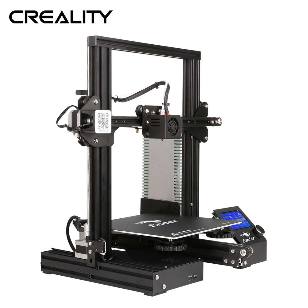 Creality 3D طابعة Ender-3/Ende3X/Ender-3 الموالية مفتوحة بناء طابعة كامل معدن الألومنيوم سريع الجمعية للمنزل و المدرسة استخدام