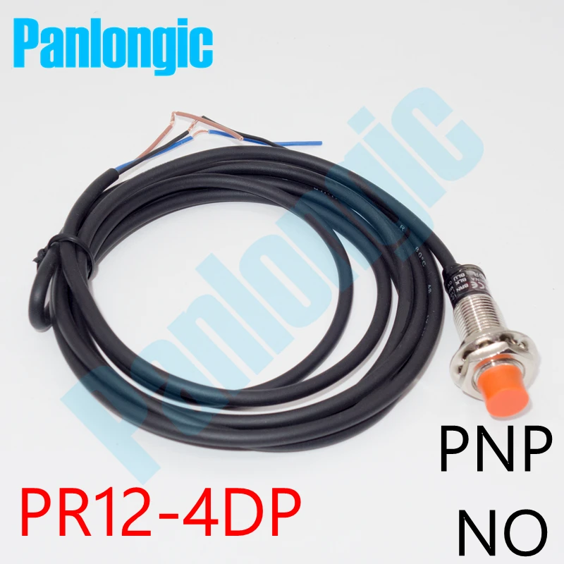 

PR12-4DP Inductive Proximity Sensor Switch 4mm Detection PNP DC 10-30V D12mm NO Normally Open Cylindrical Type Free Shipping