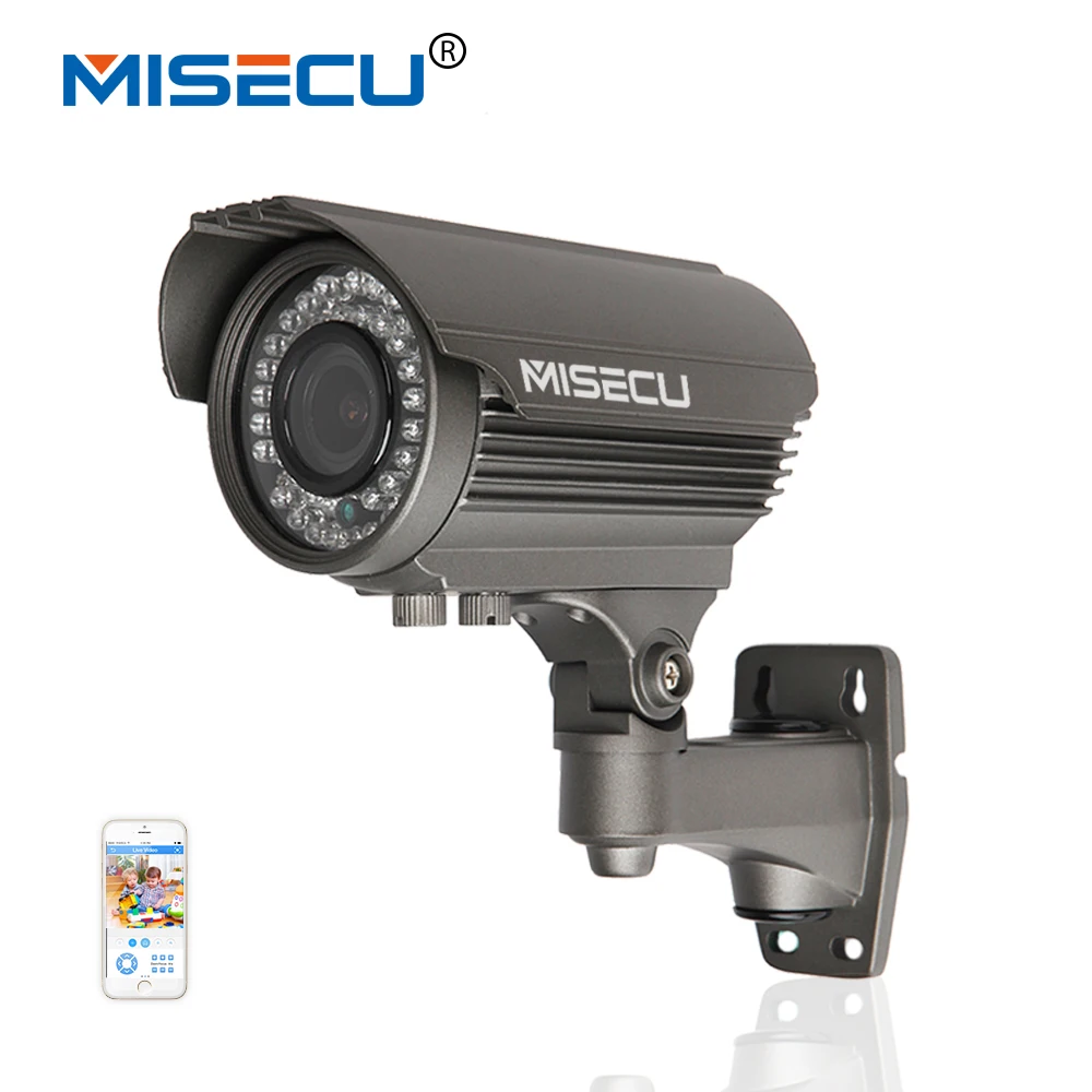 MISECU Full HD 2 0MP 48V POE 2 8 12mm zoom Camera 25fps IP Power Over
