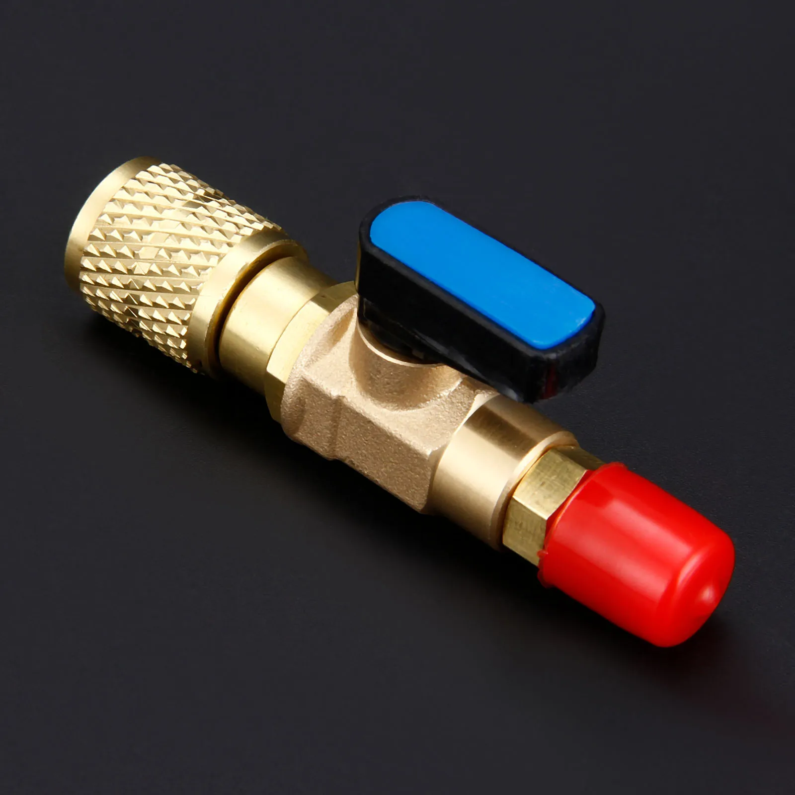 

1PC HVAC A/C Straight and Manual Shut-off Valve 1/4" SAE Adapter R410a R134a For Auto Air Condition Refrigeration Tools