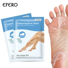 Efero 4 шт. = 2 пары детская пилинг маска отшелушивающая маска для ног Крем для ног педикюрные носки удаление мертвой кожи кутикулы пятки маска для ухода за ногами