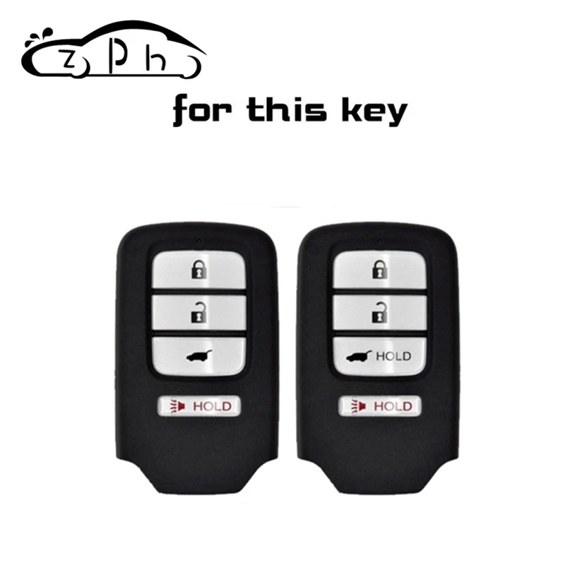 Silicone 4 Buttons Remote Car Key Cover Case for Honda Accord EX EXL Civic Crv Crz Hrv Pilot Ridgeline 2013