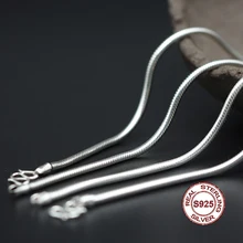 S925 Men’s Sterling Silver Necklace Personality classics Simple and generous retro series Snake skin modeling sweater chain gift