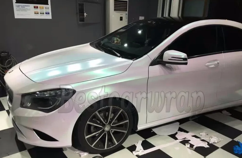 Aurora gloss pearl shift CAR WRAPPING FILM WITH AIR BUBBLE FREE rainbow drift cast foil covering (9)