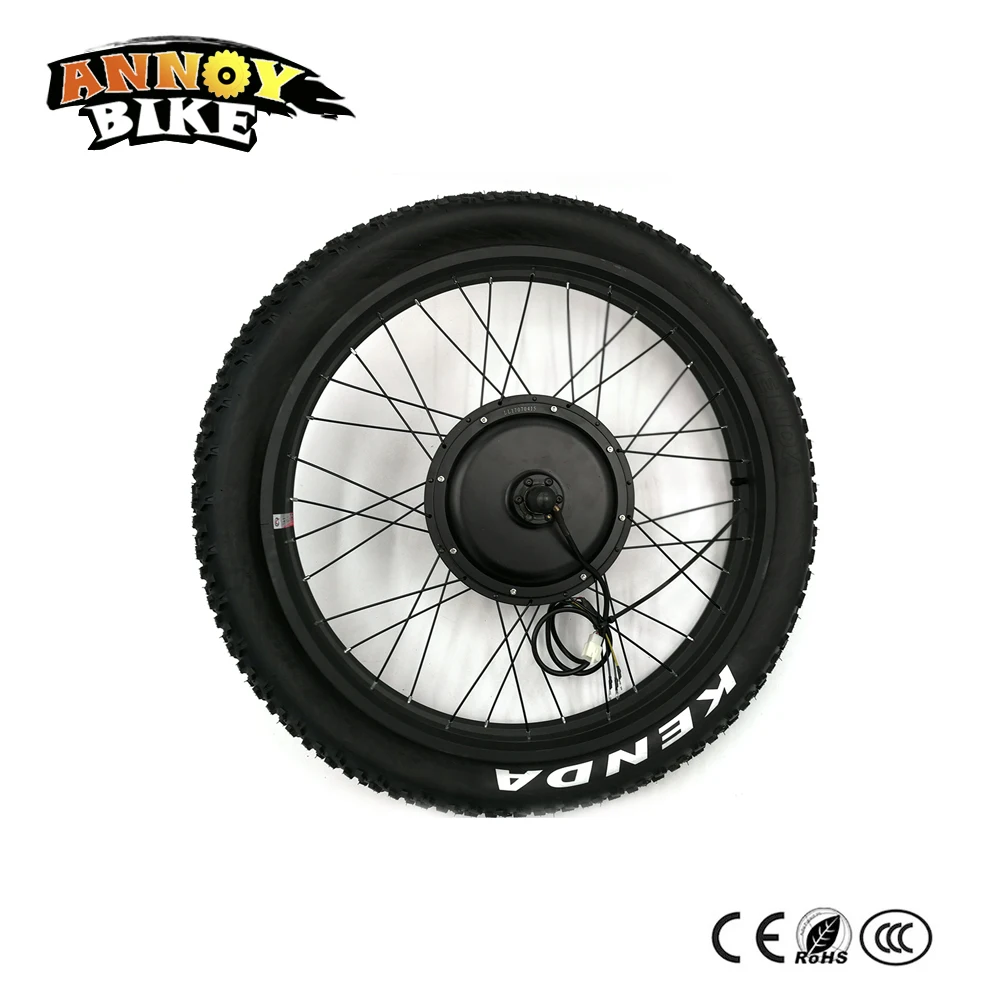 Top Rear Drive 24" 26" 4.0 Fat 48v 1500w Motor Electric Fat Bike Conversion Kit Snow Bike kit Fat Bicycle Kit with 4.0 Tyre 1