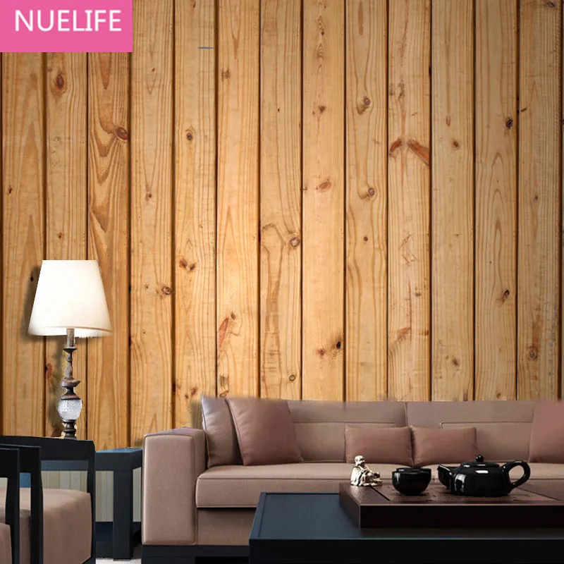 

0.53x10 Meter 3D Wooden Fence Pattern Wallpaper Living Room Bedroom Wedding Room TV Sofa Background Decorative Wallpaper